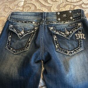 Miss Me Embellished Blue Jeans